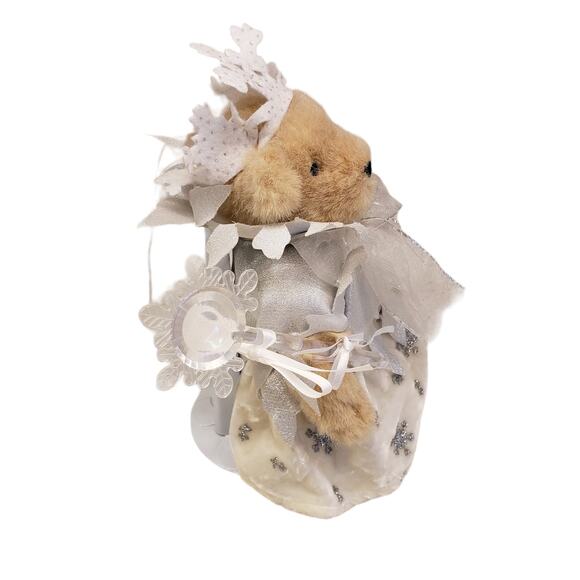 Vintage Muffy VanderBear Snowflake Angelic Bear NEW 1993 Plus Stand - Picture 2 of 12